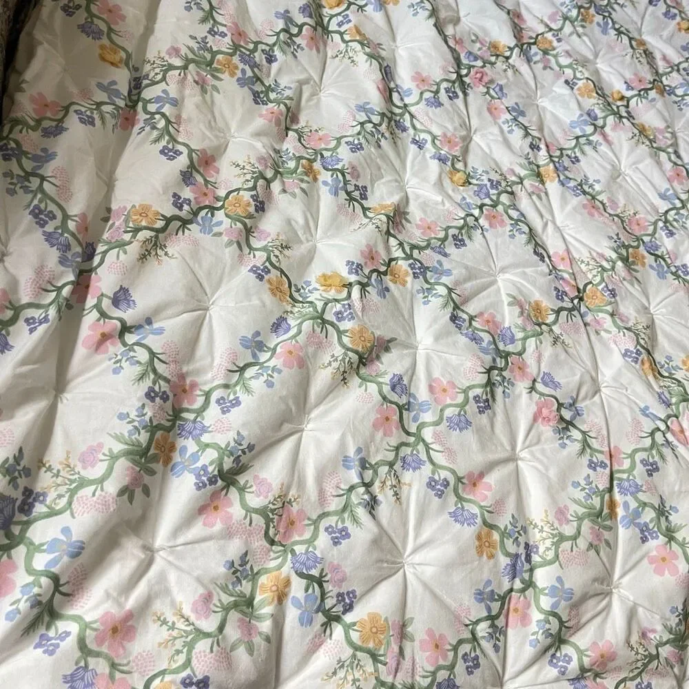Pottery Barn Kids x Rifle Paper Co. Floral Trellis Comforter Only Twin Preowned